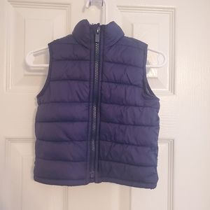 Old Navy Navy Blue Full Zip Puffer Vest